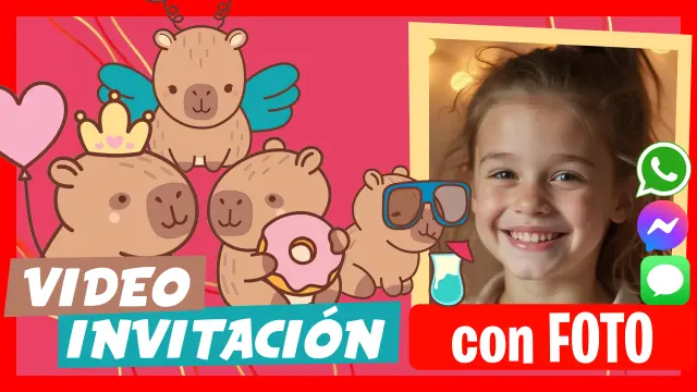 Hacer Video Invitación Capibara