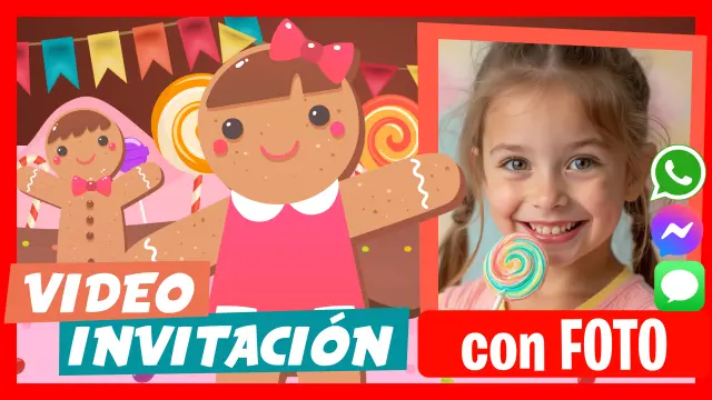 Hacer Video Invitación Candy Party