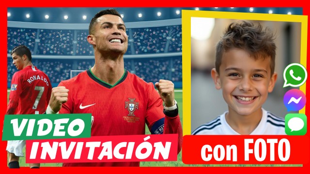 Invitación Whatsapp CR7 Cristiano Ronaldo