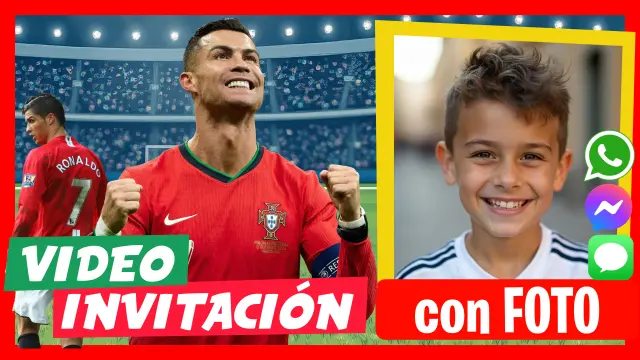 Hacer Video Invitación Cristiano Ronaldo