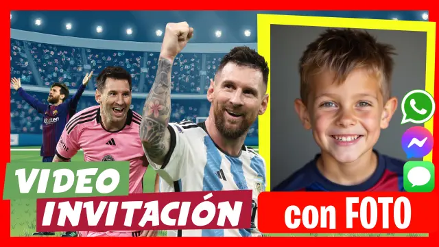 Video Invitación Lionel Messi Fiesta Cumpleaños