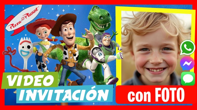 Invitación Whatsapp Toy Story Woody Jessie