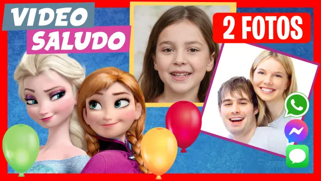 Saludo de Cumpleaños de Frozen