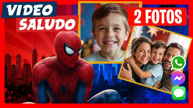 Spider Man te saluda por tu cumpleaños (Video hablado en español)