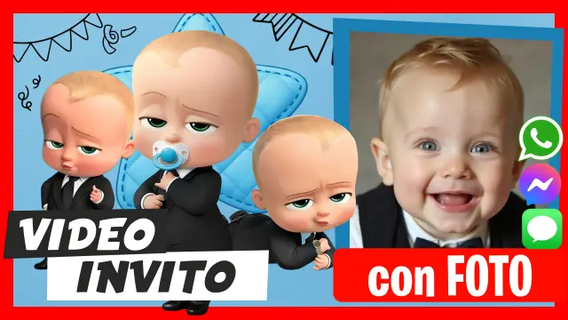 Video Invito Baby Boss Festa di Compleanno
