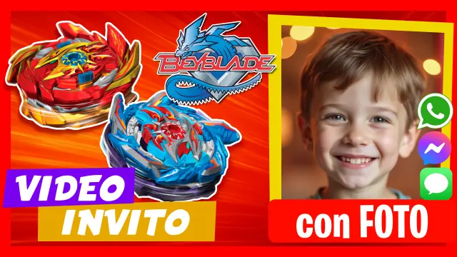 Fare Video Invito Beyblade