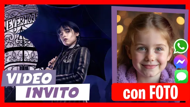 Fare Video Invito Mercoledi Addams
