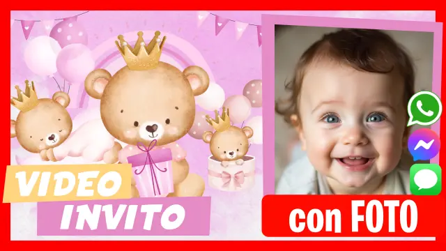 Fare Video Invito Orsetta Principessa