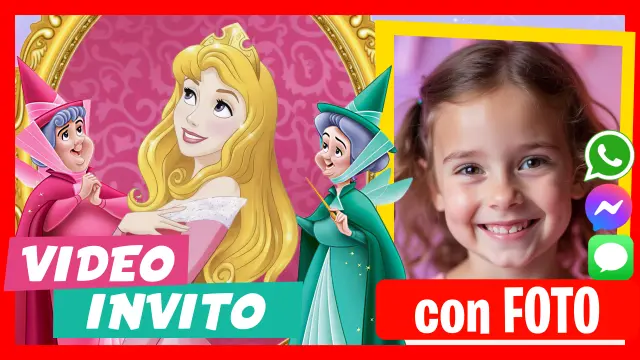 Fare Video Invito Principessa Aurora