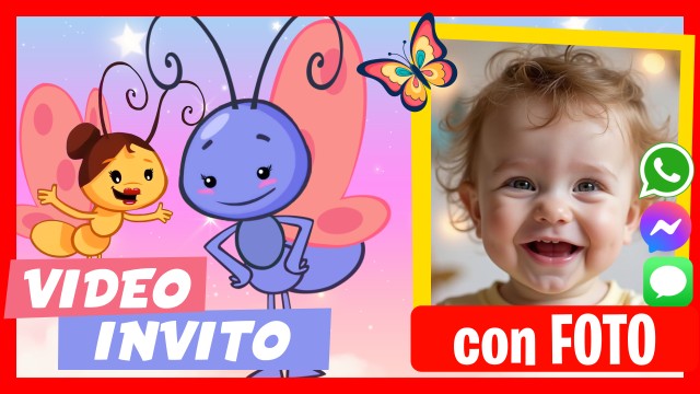 Invito Whatsapp Farfaletta Gallina Pintadita
