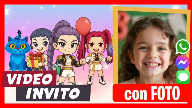 Video Invito Kpop Demon Hunters Cute Chibi