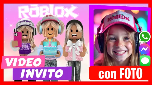 Video Invito Personalizzato di Roblox Girls Outfits