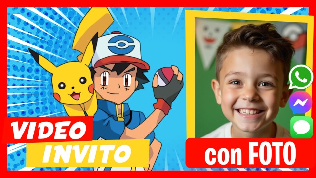 Invito Whatsapp Pokémon Compleanno