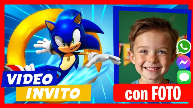 Invito digitale di Sonic per WhatsApp