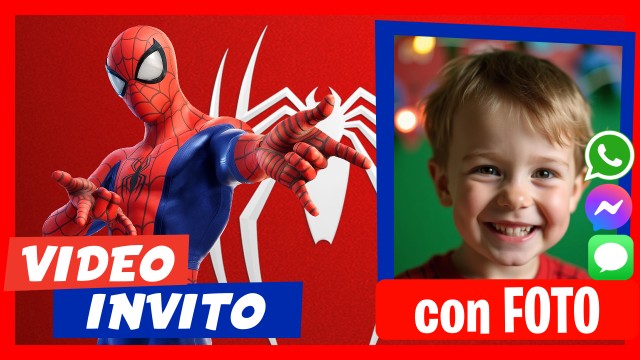 Invito Whatsapp Spider-Man Compleanno