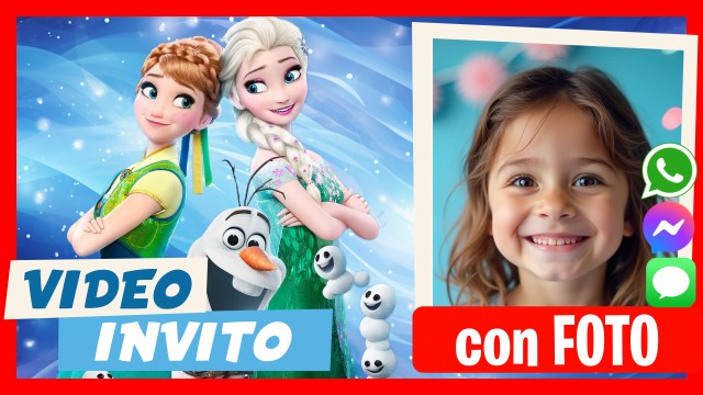 Invito Whatsapp Frozen Compleanno