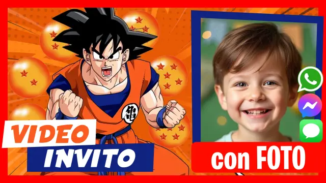 Invito digitale Dragon Ball per WhatsApp