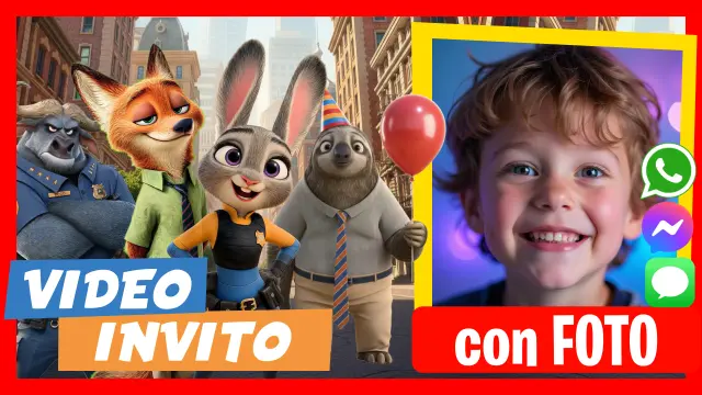 Fare Video Invito Zootopia