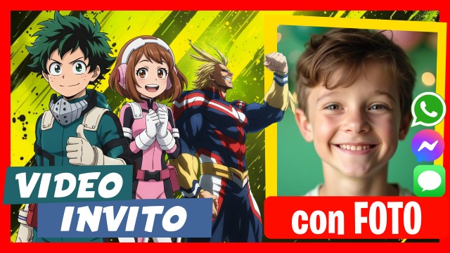 Invito Whatsapp My Hero Academia