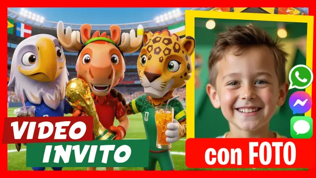 Fare Video Invito FIFA Coppa del Mondo 2026