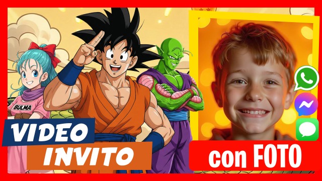 Invito Whatsapp Dragon Ball Z Goku