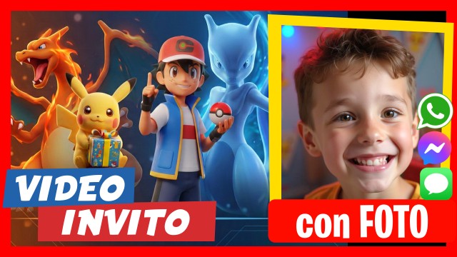 Invito Whatsapp Pokemon 3D