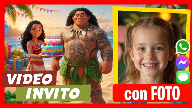 Invito Whatsapp Vaiana Moana Parla
