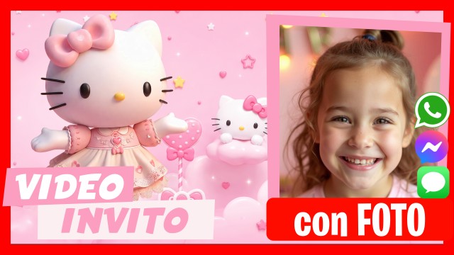 Invito Whatsapp Hello Kitty Parla