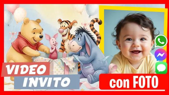 Fare Video Invito Winnie the Poo