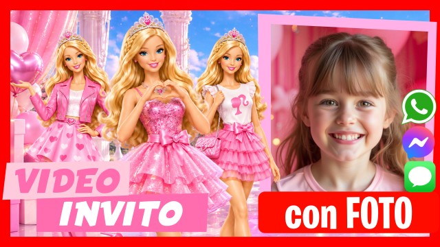 Invito Whatsapp Barbie Parla