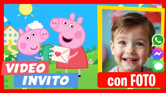 Fare Video Invito Peppa Pig