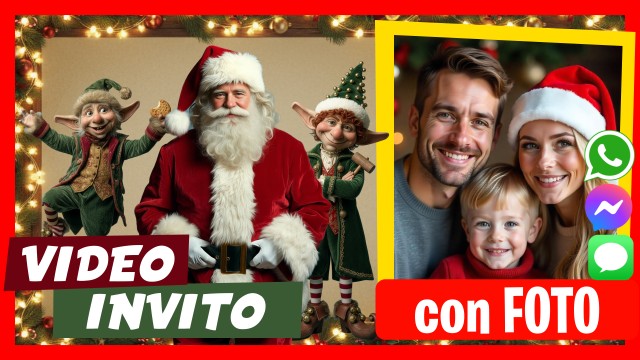 Invito Whatsapp Natale o Saluto di Natale