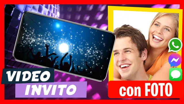 Invito in Video di Festa Neon Fluo Compleanno