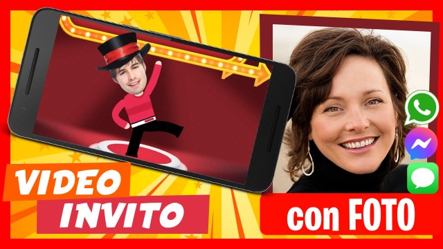 Invito Whatsapp Festa VIP con la tua faccia