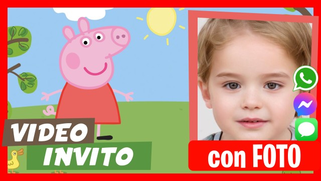 Invito Whatsapp Peppa Pig