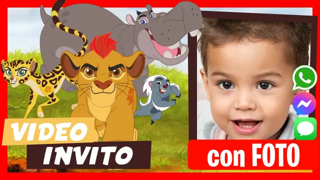 Video Invito Personalizzato di The Lion Guard Compleanno per Bambini