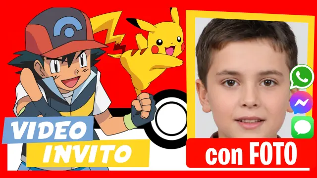 Invito in Video di Pokemon Compleanno