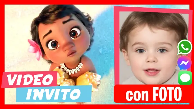 Video Invito Moana Baby