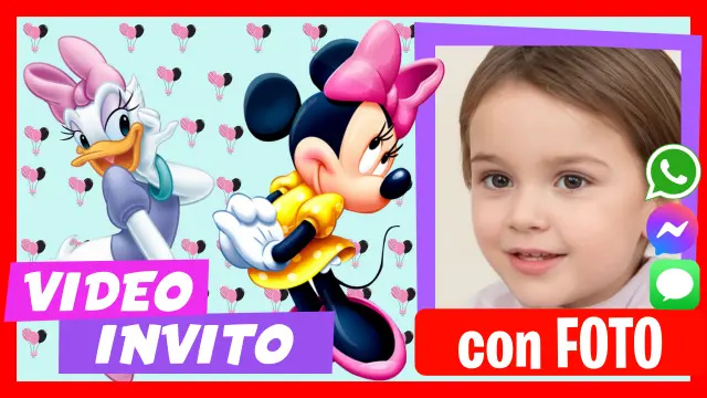 Video Invito Minni e Paperina Festa di Compleanno