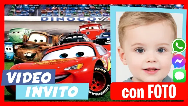 Invito in Video di Cars Compleanno