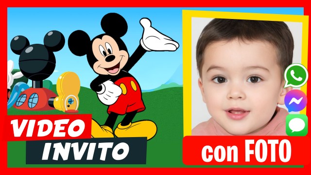 Invito Whatsapp Topolino (Mickey)