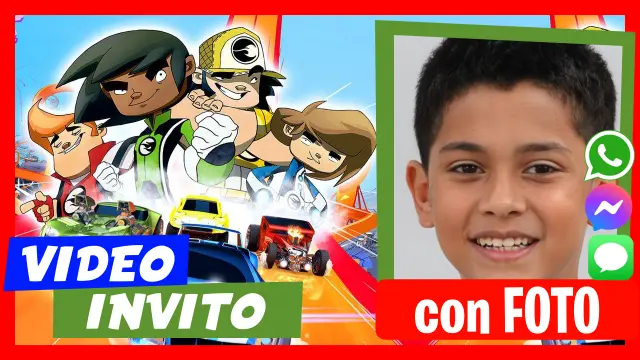Invito in Video di Hot Wheels Compleanno