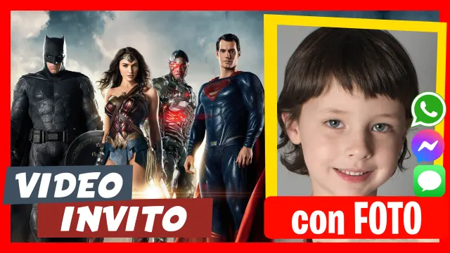 Fare Video Invito Justice League