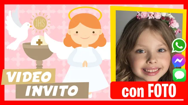 Invito Video Personalizzato per la Prima Comunione o la Cresima