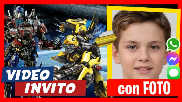 Invito in Video di Transformers Compleanno