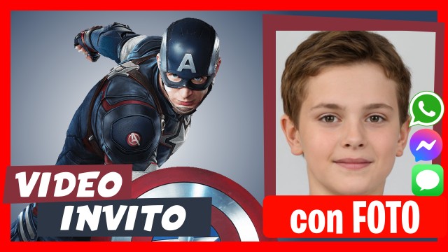 Invito Whatsapp Capitan America (Captain-Capitano America)