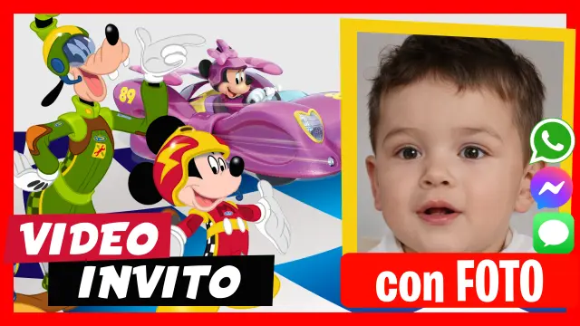Video Invito Compleanno Topolino e gli amici del rally