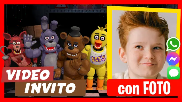 Invito in Video di Five Nights at Freddy's Compleanno