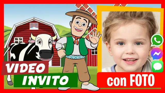 Invito in Video di La Vaca Lola de la Granja de Zenon Compleanno