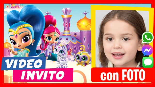 Invito Whatsapp Shimmer y Shine